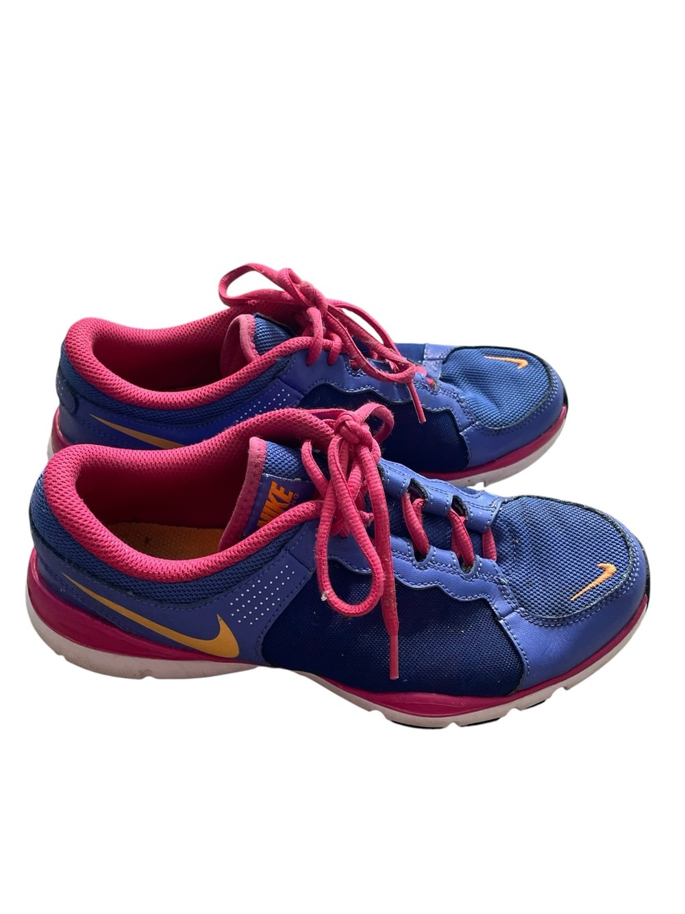 Y4- Nike Women's Blue, Pink & Yellow Athletic Training Shoes Size 8
